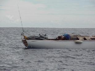 abandoned boat